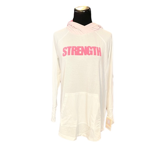 M Amazing Breast Cancer Awareness LuLaRoe Pink Hooded Amber Strength Medium - Picture 1 of 3